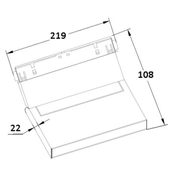 Трековый светильник Crystal Lux SPACE 48V CLT 0.33 002 12W BL M3000K-1