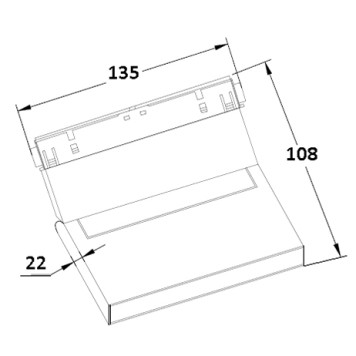 Трековый светильник Crystal Lux SPACE 48V CLT 0.33 002 6W BL M3000K-4