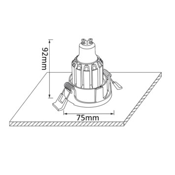 Светильник точечный Crystal Lux CLT 003C1 WH-1