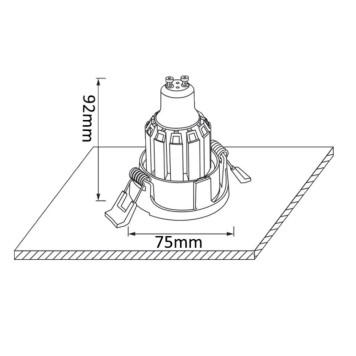 Светильник точечный Crystal Lux CLT 004C1 BL-1
