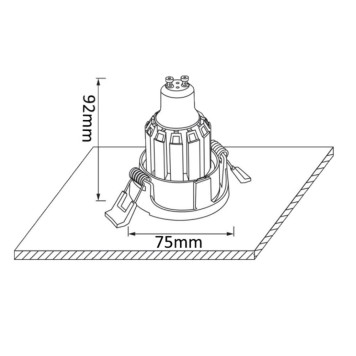 Светильник точечный Crystal Lux CLT 004C1 WH-1