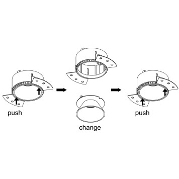 Светильник точечный Crystal Lux CLT 050C1 WH-GO-2