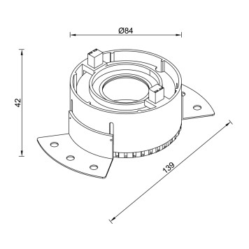 Светильник точечный Crystal Lux CLT 050C1 WH-GO-4