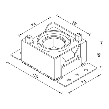 Светильник точечный Crystal Lux CLT 051C1 BL-BL-2