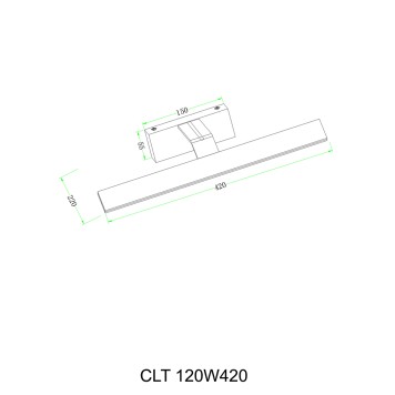 Подсветка для картины Crystal Lux CLT 120W420 WH-1