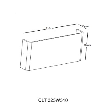 Бра Crystal Lux CLT 323W310 BL-1