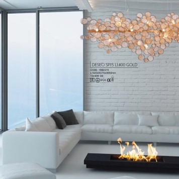 Люстра Crystal Lux DESEO SP15 L1400 GOLD-3