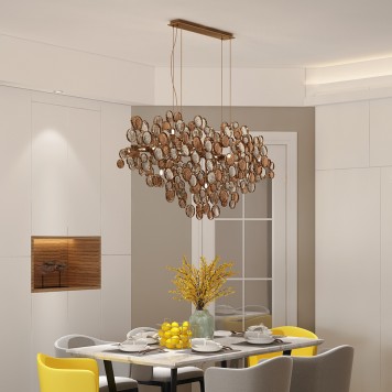 Люстра Crystal Lux DESEO SP15 L1400 GOLD-5