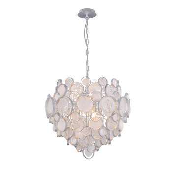 Люстра Crystal Lux DESEO SP6 D460 SILVER