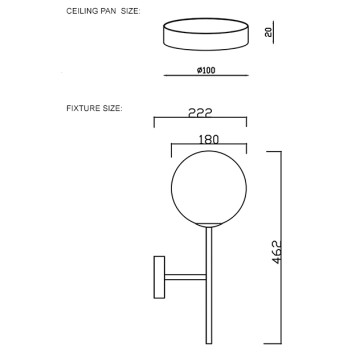 Бра Crystal Lux FELIZ AP1 BRONZE/WHITE-4