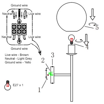 Бра Crystal Lux FELIZ AP1 BRONZE/WHITE-5