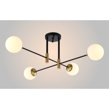 Светильник потолочный Crystal Lux FIDEL PL4 BLACK-1