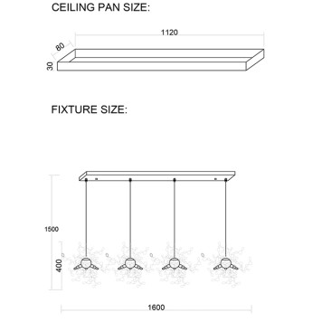 Люстра Crystal Lux GARDEN SP3х4 L1600 CHROME-2