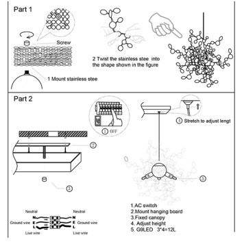 Люстра Crystal Lux GARDEN SP3х4 L1600 CHROME-3