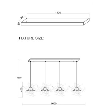 Люстра Crystal Lux GARDEN SP3х4 L1600 GOLD-2