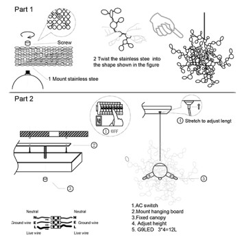 Люстра Crystal Lux GARDEN SP3х4 L1600 GOLD-3