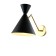 Бра Crystal Lux JOVEN AP1 GOLD/BLACK