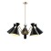 Люстра Crystal Lux JOVEN SP5 GOLD/BLACK