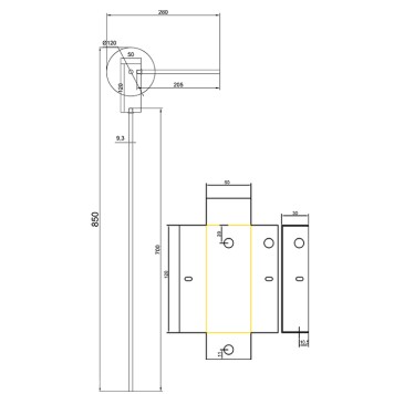 Бра Crystal Lux LORO AP1 V2 BLACK-2