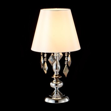 Лампа настольная Crystal Lux MERCEDES LG1 CHROME/SMOKE-1