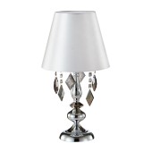 Лампа настольная Crystal Lux MERCEDES LG1 CHROME/SMOKE Лампа настольная Crystal Lux MERCEDES LG1 CHROME/SMOKE