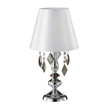 Лампа настольная Crystal Lux MERCEDES LG1 CHROME/SMOKE