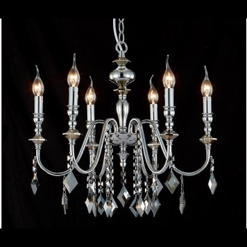 Люстра Crystal Lux MERCEDES SP6 CHROME/SMOKE-2