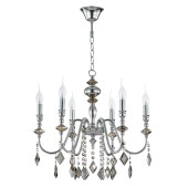 Люстра Crystal Lux MERCEDES SP6 CHROME/SMOKE Люстра Crystal Lux MERCEDES SP6 CHROME/SMOKE