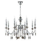 Люстра Crystal Lux MERCEDES SP8 CHROME/SMOKE Люстра Crystal Lux MERCEDES SP8 CHROME/SMOKE