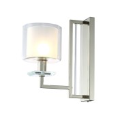 Бра Crystal Lux NICOLAS AP1 NICKEL/WHITE