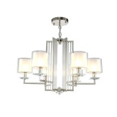 Люстра Crystal Lux NICOLAS SP-PL6 NICKEL/WHITE