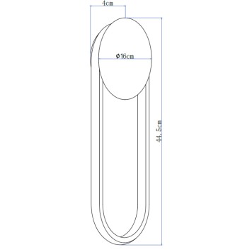 Бра Crystal Lux NINA AP18W LED BRASS-3