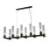 Люстра Crystal Lux OTONO SP10 L980 BLACK CHROMIUM/TRANSPARENTE