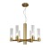Люстра Crystal Lux OTONO SP6+1 BRASS/TRANSPARENTE