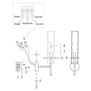 Бра Crystal Lux PRIMAVERA AP1 GOLD-2