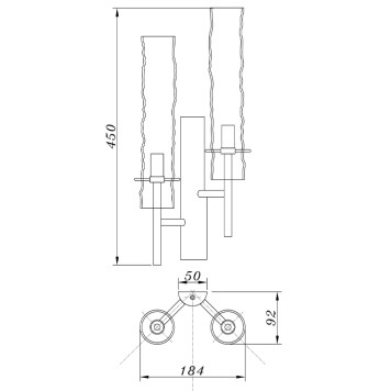 Бра Crystal Lux PRIMAVERA AP2 GOLD-2