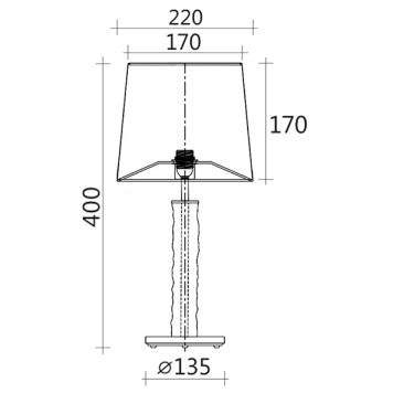 Лампа настольная Crystal Lux PRIMAVERA LG1 CHROME-2
