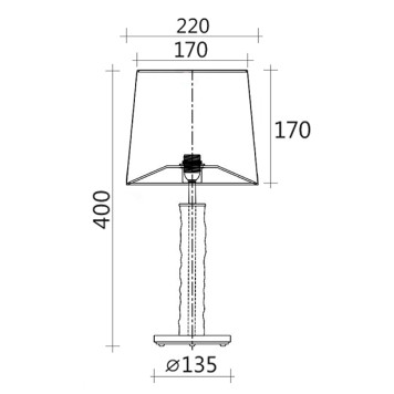 Лампа настольная Crystal Lux PRIMAVERA LG1 GOLD-2
