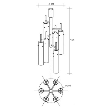 Светильник потолочный Crystal Lux PRIMAVERA PL6 CHROME-2