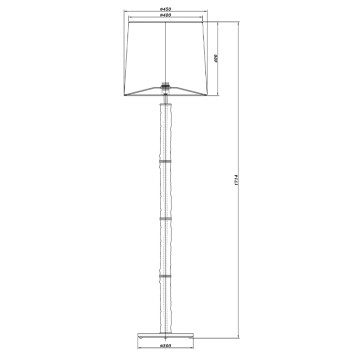 Торшер Crystal Lux PRIMAVERA PT1 GOLD-1