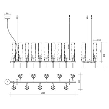 Люстра Crystal Lux PRIMAVERA SP10 CHROME-2