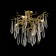 Светильник потолочный Crystal Lux REINA PL5 D600 GOLD PEARL