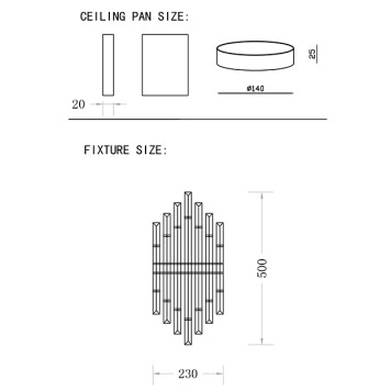 Бра Crystal Lux SARAGOSA AP2 BRASS/TRANSPARENTE-1