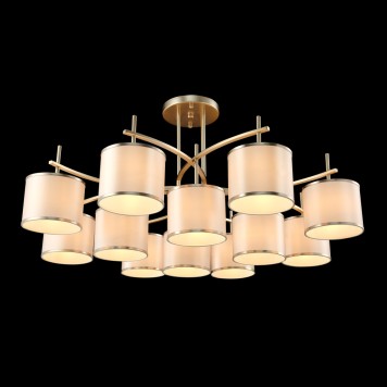 Светильник потолочный Crystal Lux SERGIO PL8+4 GOLD-3