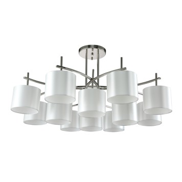 Светильник потолочный Crystal Lux SERGIO PL8+4 NICKEL