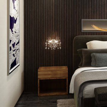 Бра Crystal Lux TENERIFE AP2 SILVER-2