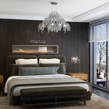 Люстра Crystal Lux TENERIFE SP9 SILVER-1