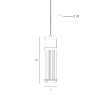 Люстра Delight Collection Claridges 10258P1 bronze-1