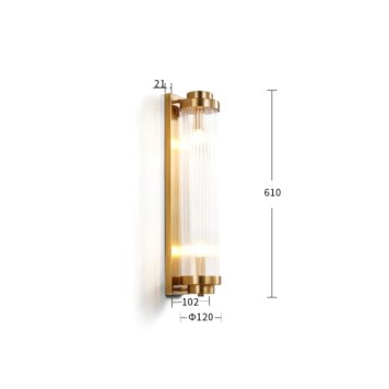 Бра Delight Collection Wall lamp 88008W/L brass-1