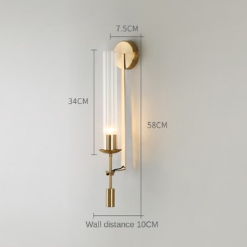 Бра Delight Collection Wall lamp 88043W brass-1